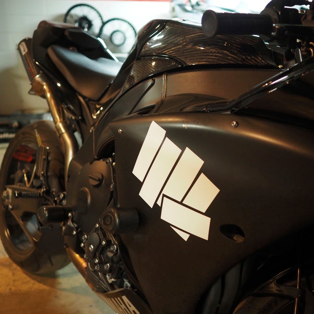 WHITE / BLACK Number Plate Vinyl