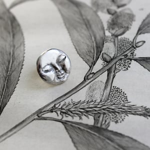 Image of full moon lapel pin