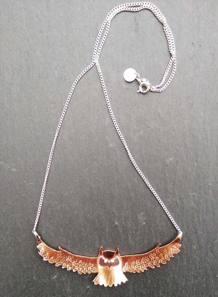 Gliding Owl Necklace Image 4