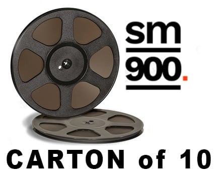 ANALOG TAPES — CARTON of SM900 1/4 X2500' 10.5 Trident Plastic