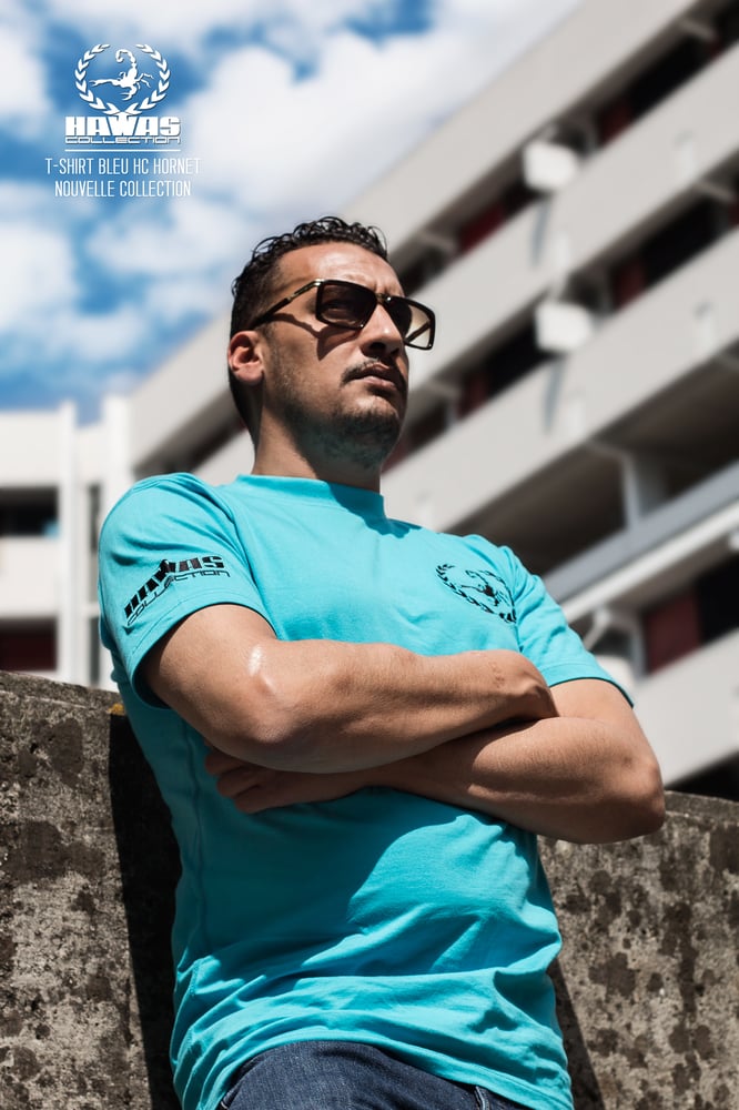 Image of T-SHIRT BLEU HC HORNET