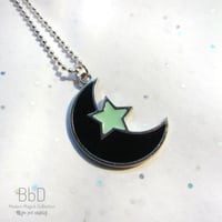 Image 2 of Moon and Star Pendant