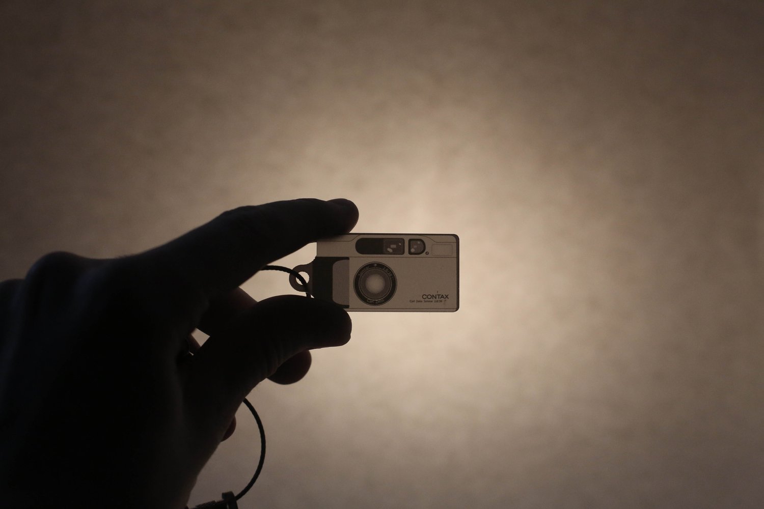 Image of Contax T2 Grey Negative Style Keyring