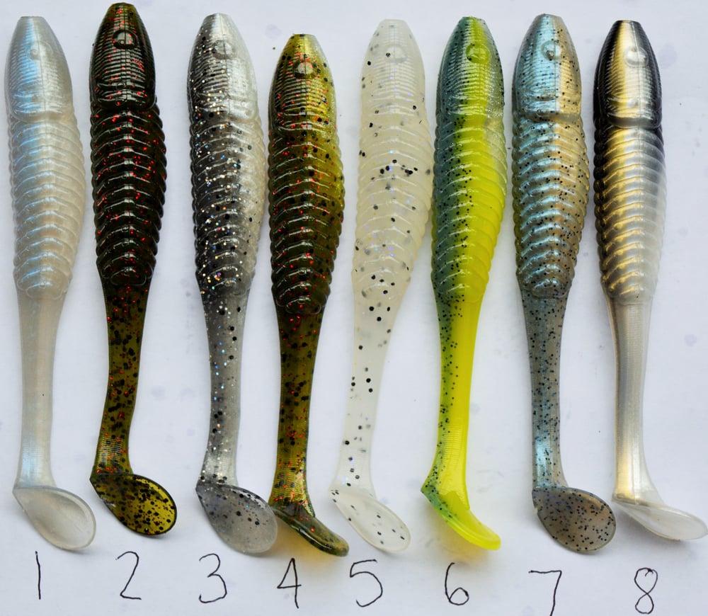 insanitytackle — 5 inch Galaxies paddle tails (6 pack)