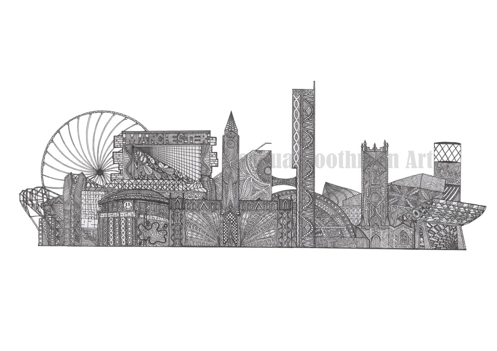 Image of Manchester Skyline - Signed Print