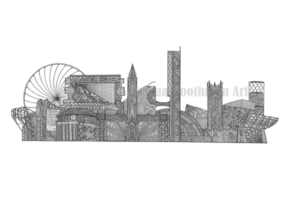 Image of Manchester Skyline - Signed Print