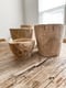 Image of Rustic Wood Vessel- Bleached 