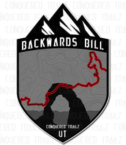 Image of "Backwards Bill" Trail Badge