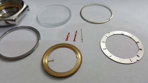 Image of EDOX GEOSCOPE STAINLESS STEEL REPLACEMENT GENTS WATCH CASE SET.MINT.