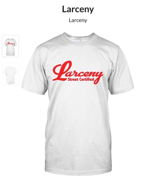 Image of Larceny Street Certified. - T-shirt 