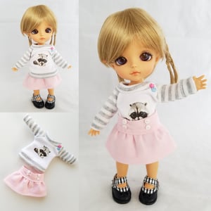 Image of Baby Raccoon Sweater and Skirt Set