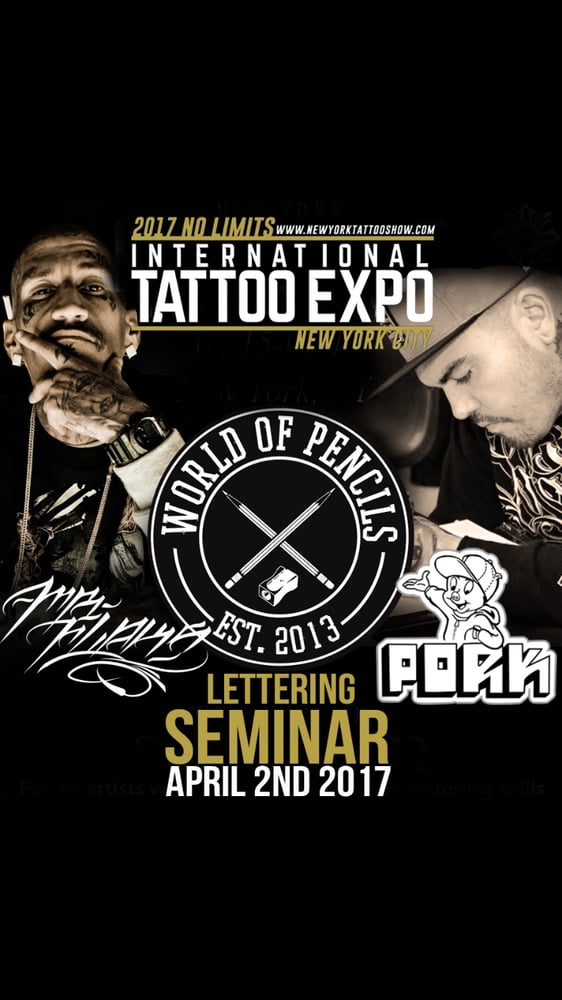 Image of Lettering Seminar by Flaks & Porky in NYC.