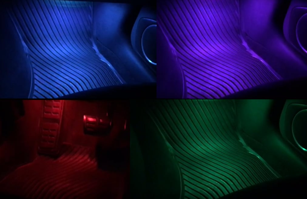 Image of Remote Control Color Changing Footwell LEDs Fits: All Audi & Volkswagen Models