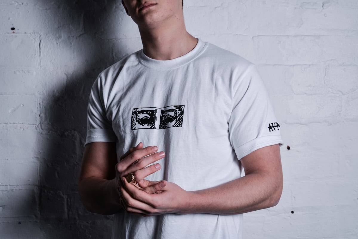 Image of "A Blind Eye" Tee - White - (NOW £10)