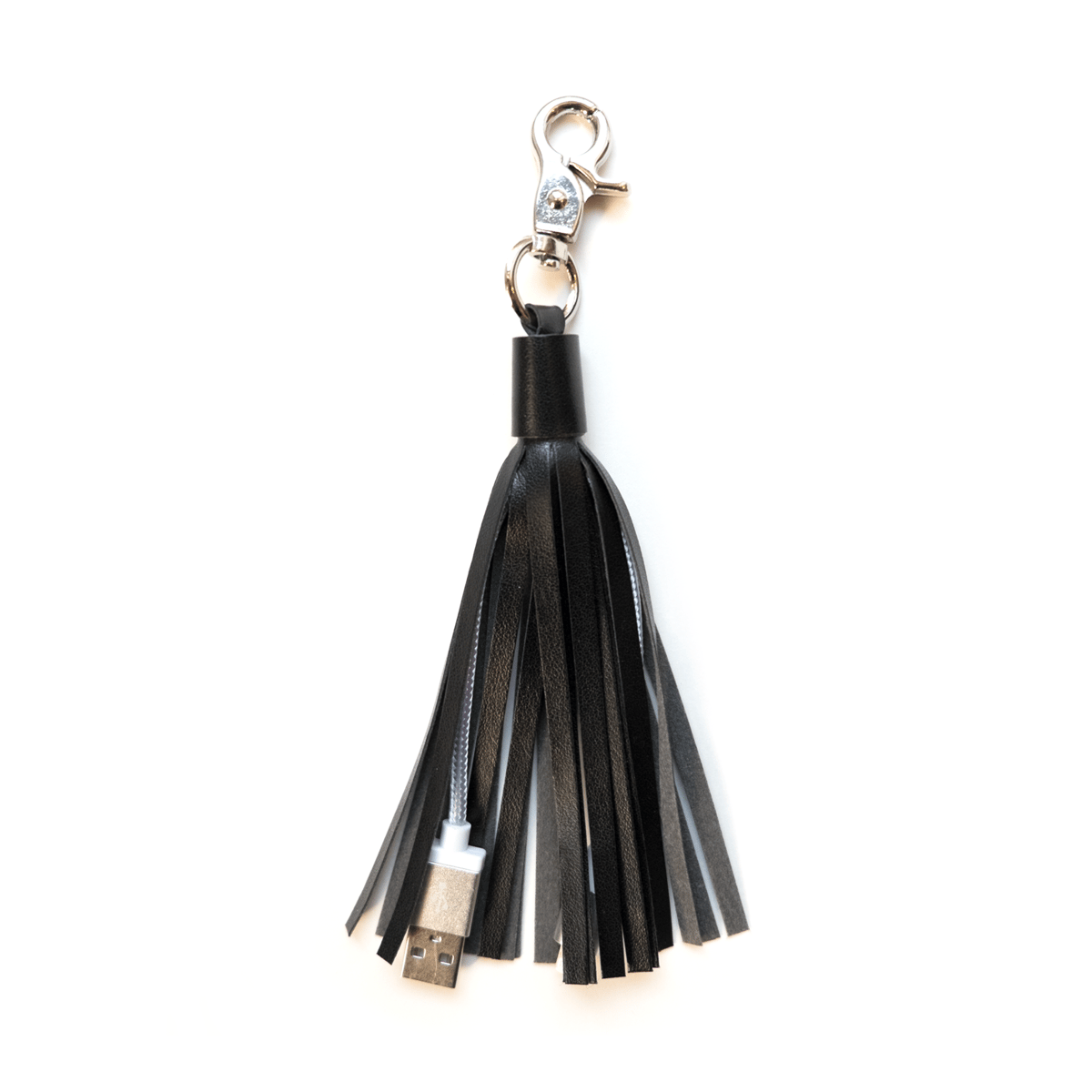 Image of Leather Tassel Charging Cable