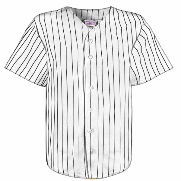 custom pinstripe baseball jersey