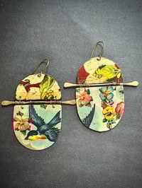 Image 1 of Dual tin earrings