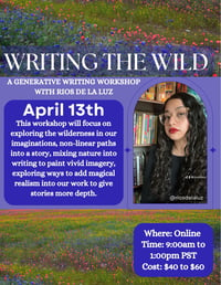 Image of Writing the Wild (April 13th)