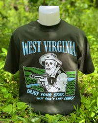 Image 1 of Hunter Green “Enjoy Your Stay” Tee