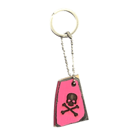 Image 2 of super evil skull and crossbones keychain