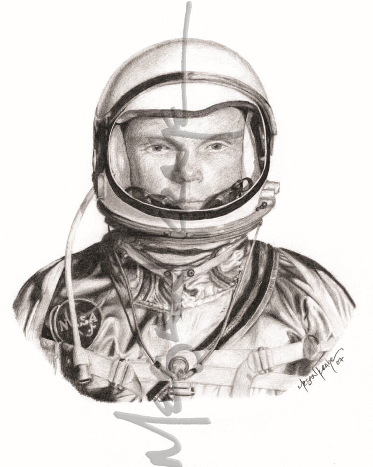 Image of John Glenn, reprint