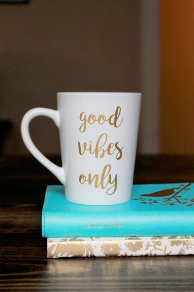 Image of Good Vibes Only in Gold - 14 oz.