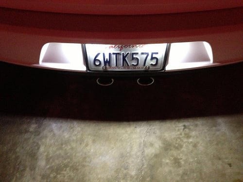 2015 vw golf license plate sale light