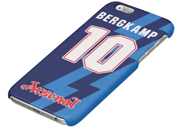 Image of Bergkamp Arsenal Away 1995/96 iPhone 6/6S/7 case