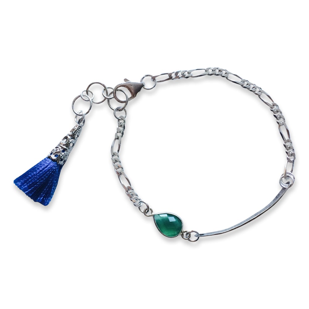 Image of LIVE-LOVE-LAUGH & TASSEL BRACELET