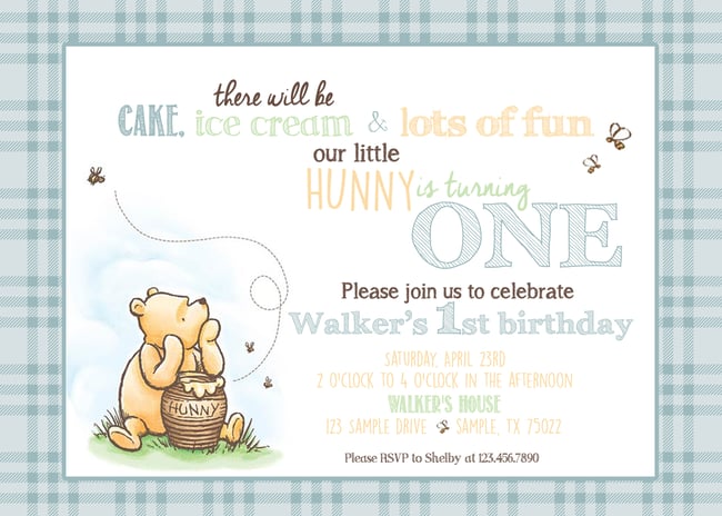 winnie the pooh birthday pictures