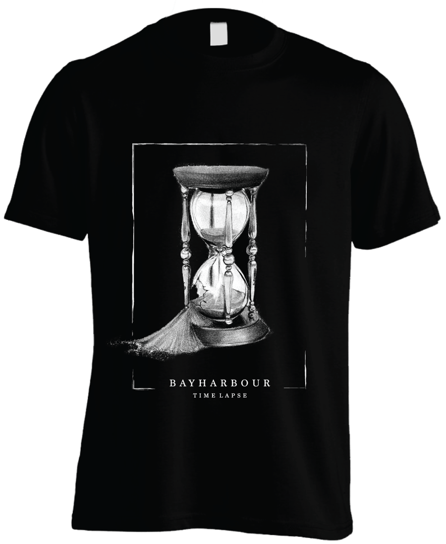 Image of 'TIME LAPSE' BLACK TEE