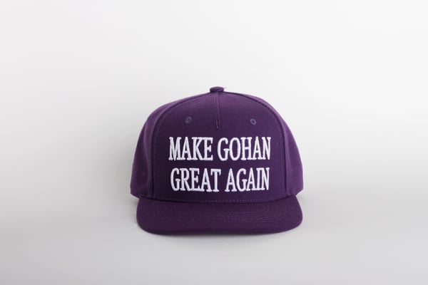 Image of Purple "Make Gohan Great Again" snap back hat