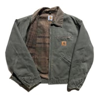 Image 2 of Vintage 90s Carhartt Detroit Jacket - Moss Green