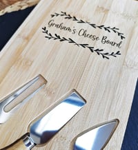 Image 2 of Personalised Cheese and Tools Board
