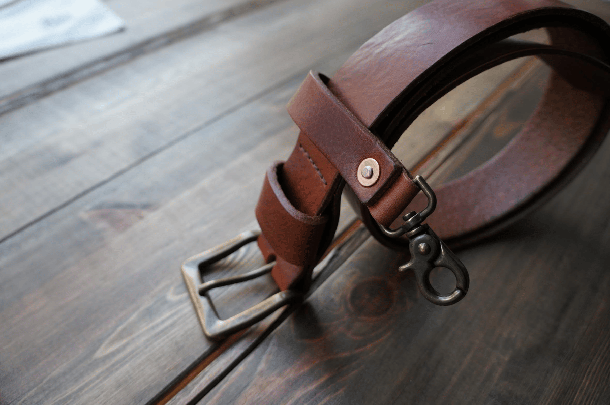ENGINEER Leather Belt - Brown | RWWORKS