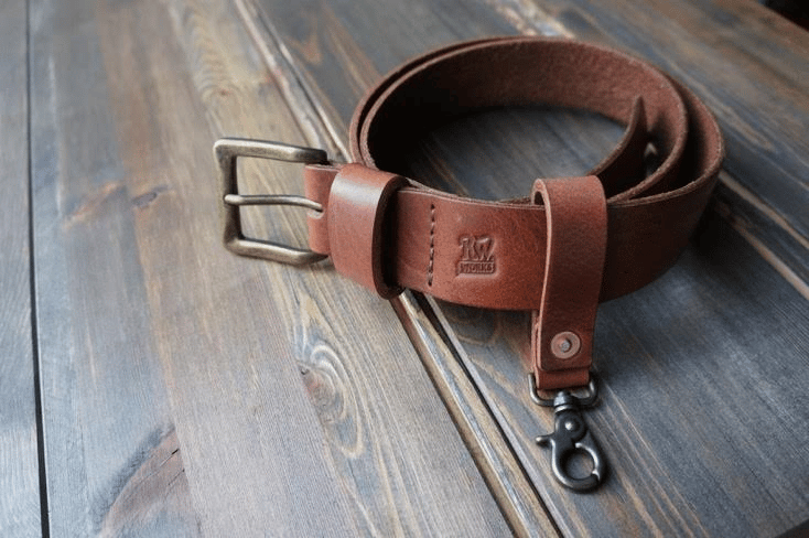 ENGINEER Leather Belt - Brown