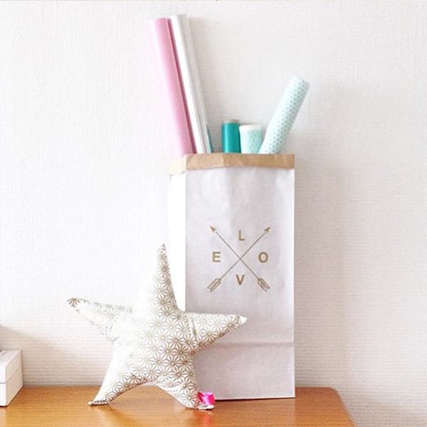 Image of Petit sac de rangement papier kraft