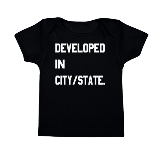 Image of CRISP Developed In "Your City/State" Custom Infant Tee