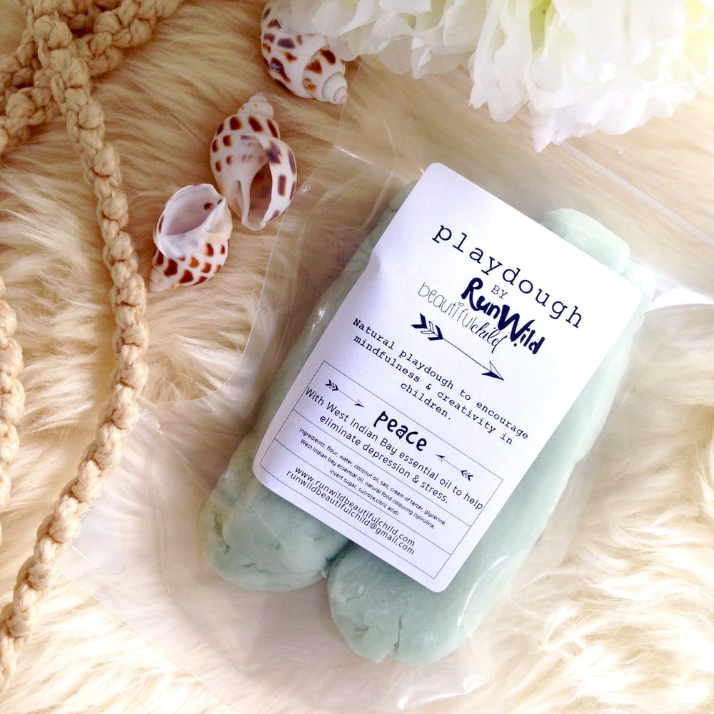 Image of PEACE: handmade playdough with West Indian bay essential oil
