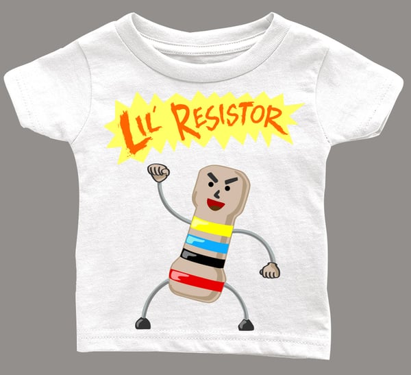 Image of Lil Resistor T-Shirt for kids going to March for Science.