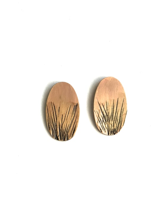 Image of Brass Stud Earrings