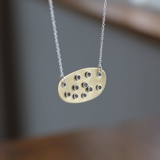 Image of rivet flat necklace