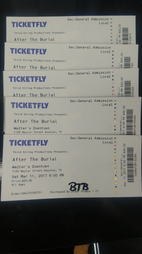 Image of BTB, Fit for a King, Emmure, & After the Burial Presented by Third String Productions