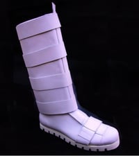 Snow Rex White Leather Long Boots