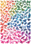 Ombré Butterflies Fine Art Print