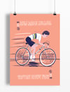 Beryl Burton print A4 - By Peter Swain