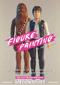 FIGURE PAINTING exhibition poster // Han Solo & Chewbacca 