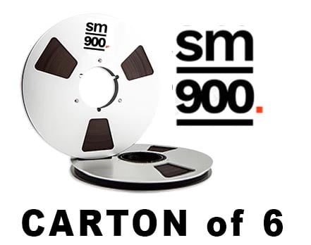 ANALOG TAPES — CARTON of SM900 1/2 X2500' 10.5 Metal Reel Hinged Box