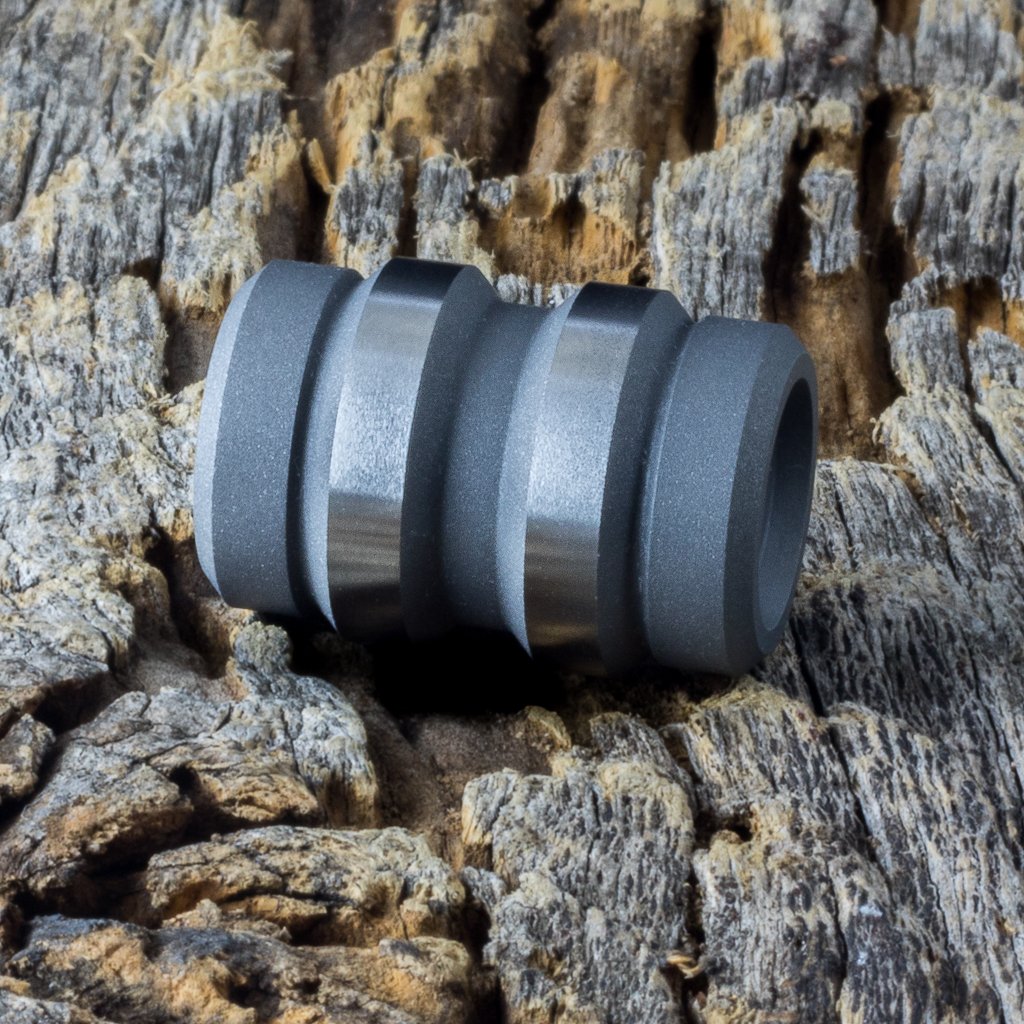 Image of Keg Blasted & Machined Ti Bead