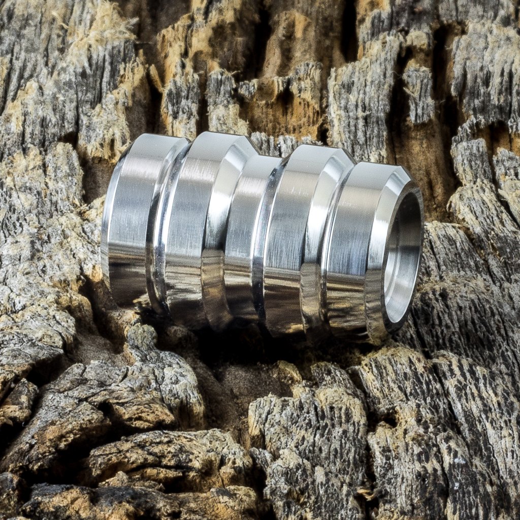 Image of Keg Polished Ti Bead